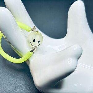 Smiley face silicone ring